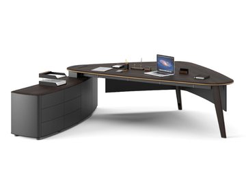 TRIAD - Wooden executive desk with drawers by Ersa
