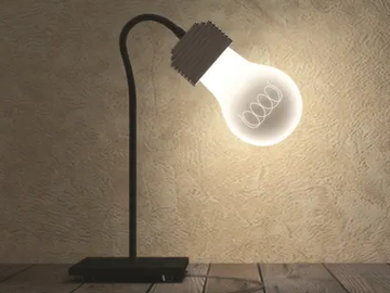 CARA VECCHIA LAMPADINA FLEX - LED adjustable table lamp by Essenzialed