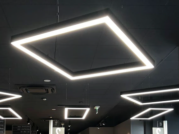 PWXL QR - LED aluminium pendant lamp by Essenzialed