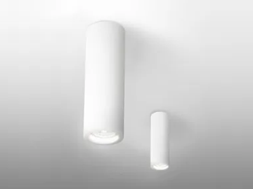 ROLLER - LED plaster ceiling lamp by Essenzialed