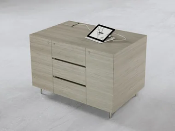 ALTAGAMMA - Low office storage unit with hinged doors by ESTEL GROUP