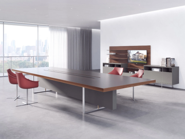 DECK - Meeting table with cable management by ESTEL GROUP