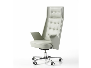 EMBRASSE - High-back leather executive chair by ESTEL GROUP