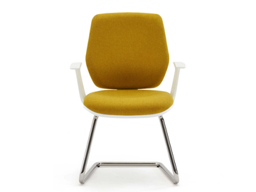 FIRST - Cantilever upholstered fabric office chair with armrests by ESTEL GROUP