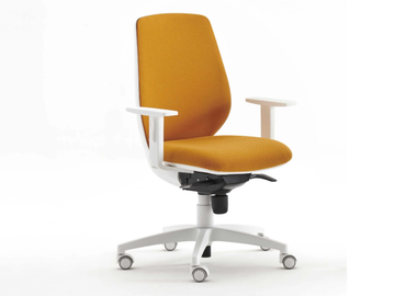 FIRST - Upholstered fabric office chair with 5-Spoke base by ESTEL GROUP