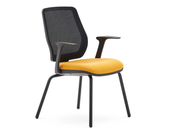 FIRST - Upholstered mesh office chair with armrests by ESTEL GROUP