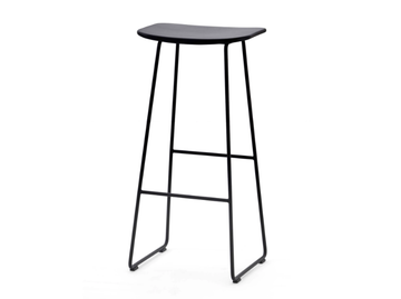 LIGHT - Sled base high metal stool with footrest by ESTEL GROUP