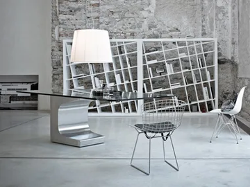 NIEMEYER - Glass executive desk by ESTEL GROUP