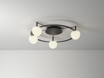 CIRC - LED glass ceiling lamp by Estiluz