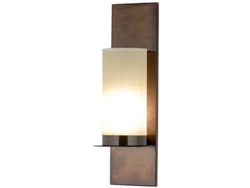 FIAMMA - LED fabric and brass wall lamp by Estro
