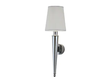 GEMMA - LED fabric and brass wall lamp by Estro