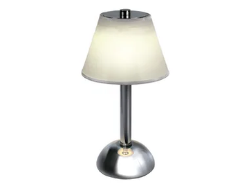 MOON - Rechargeable cordless LED parchment paper and brass table lamp by Estro