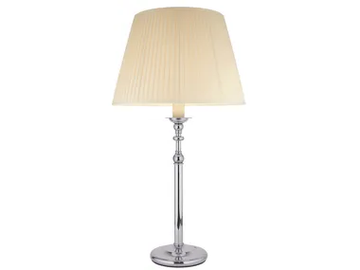 NUGURIA - LED brass and fabric table lamp by Estro