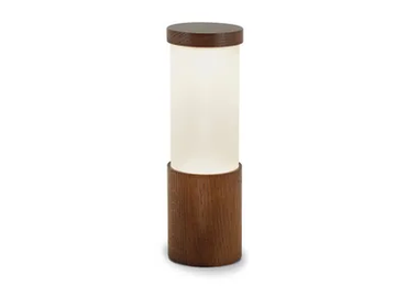 TUBINO - Rechargeable cordless LED wood and glass table lamp by Estro