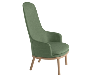 AGAMI 1166 - Upholstered fabric armchair high-back by Et al.