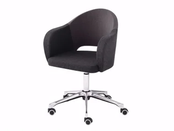 AGATHA 046DR - Swivel upholstered easy chair with castors by Et al.