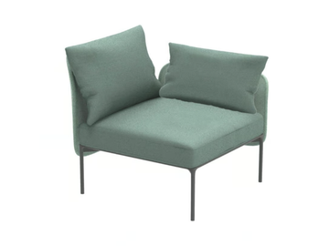 BLOOM 1202 DX/SX - Corner modular fabric armchair by Et al.