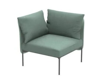 BLOOM 1203 - Corner fabric armchair by Et al.