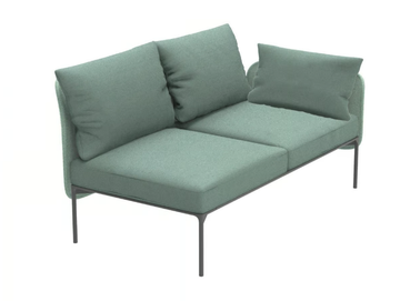 BLOOM 1207 DX/SX - Modular 2 seater fabric sofa by Et al.