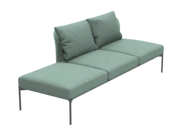 BLOOM 1218 DX/SX - 3 seater fabric sofa by Et al.