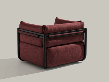 COSMO 1500 - Fabric armchair with armrests by Et al.