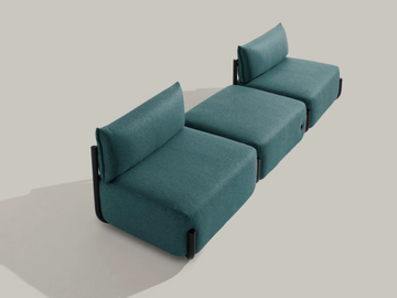 COSMO 1505 - Fabric armchair by Et al.