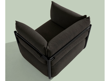 COSMO 1520 - Fabric garden armchair with armrests by Et al.
