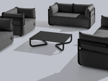 COSMO 1533 - Rectangular steel coffee table by Et al.