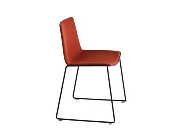 CUBA 622M - Sled base fabric chair by Et al.