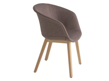 DUNK 1195M - Upholstered fabric chair with armrests by Et al.