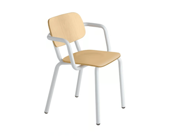 HULL 629 - Beech chair with armrests by Et al.
