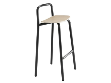 HULL 630 - High stool with footrest by Et al.