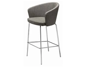 KICCA 366 - Upholstered stool with armrests with footrest by Et al.