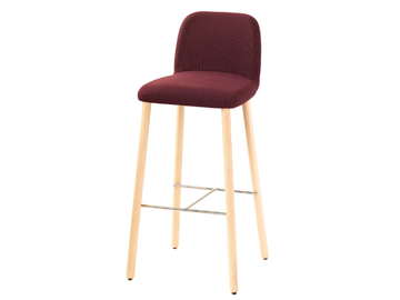 MYRA 658 - Upholstered fabric counter stool by Et al.