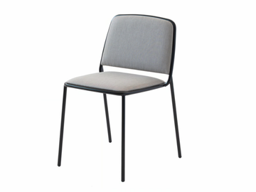 RING 670 - Upholstered stackable fabric chair by Et al.