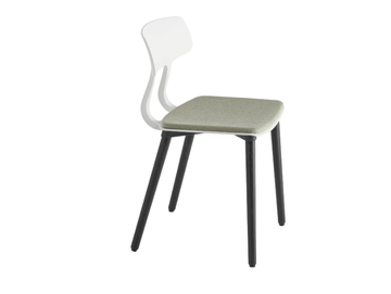 SNAP 1105N - Wooden chair with integrated cushion by Et al.