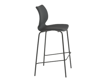 UNI 378M / UNI 378B-M - High polypropylene stool with back by Et al.
