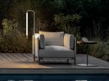 BAIA - LED aluminium armachair lamp by Ethimo