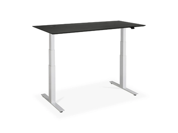 BOK - Height-adjustable rectangular oak writing desk by Ethnicraft