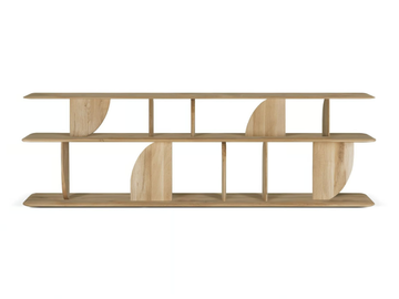 GEOMETRIC - Open oak bookcase by Ethnicraft