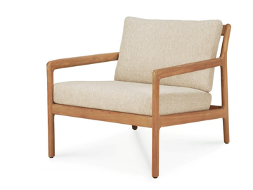 JACK - Fabric garden armchair with armrests by Ethnicraft