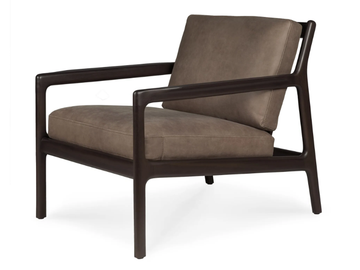 JACK - Nabuk armchair with armrests by Ethnicraft