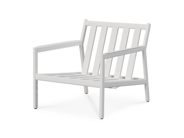 JACK - Powder coated aluminium garden armchair with armrests by Ethnicraft