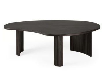 MAHOGANY BOOMERANG - Low mahogany coffee table by Ethnicraft
