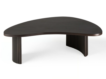 MAHOGANY BOOMERANG - Mahogany high side table by Ethnicraft