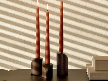 MAHOGANY PI - Mahogany candle holder by Ethnicraft