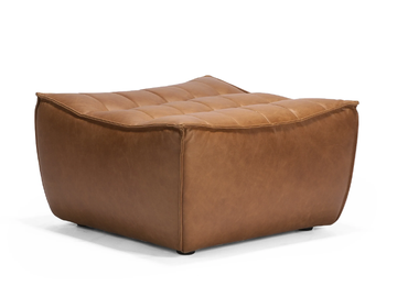 N701 - Leather footstool by Ethnicraft