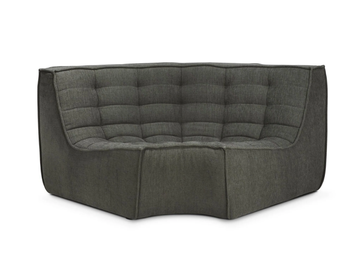N701 - Round corner recycled fabric sofa by Ethnicraft