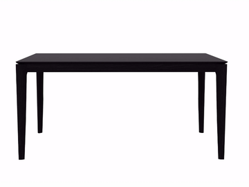 OAK BOK BLACK - Rectangular oak dining table by Ethnicraft