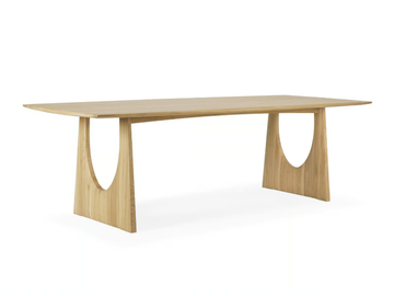 OAK GEOMETRIC - Rectangular oak dining table by Ethnicraft